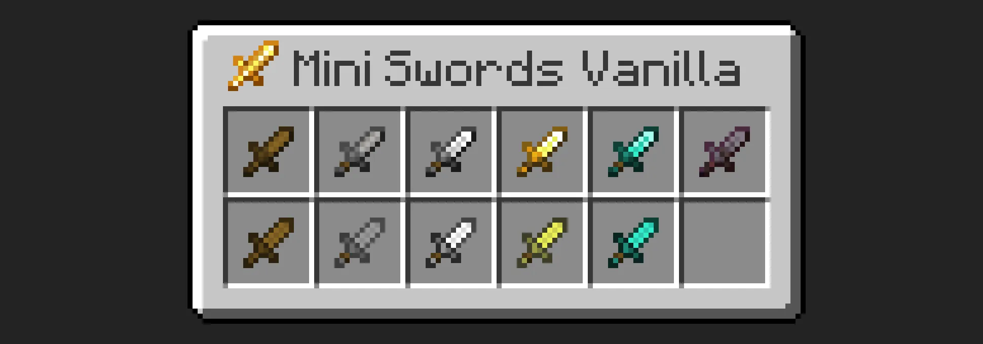 Mini_Swords — скриншот 1 (Текстуры, Minecraft)
