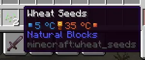 Cold Sweat Limitations: Crops — скриншот 1 (Моды, Minecraft)