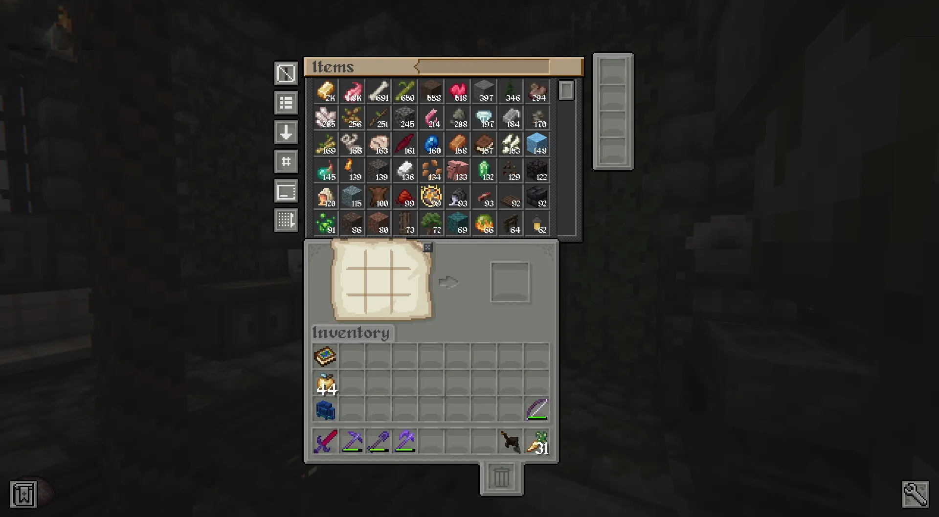 Ashen Compatability, Текстуры, Minecraft