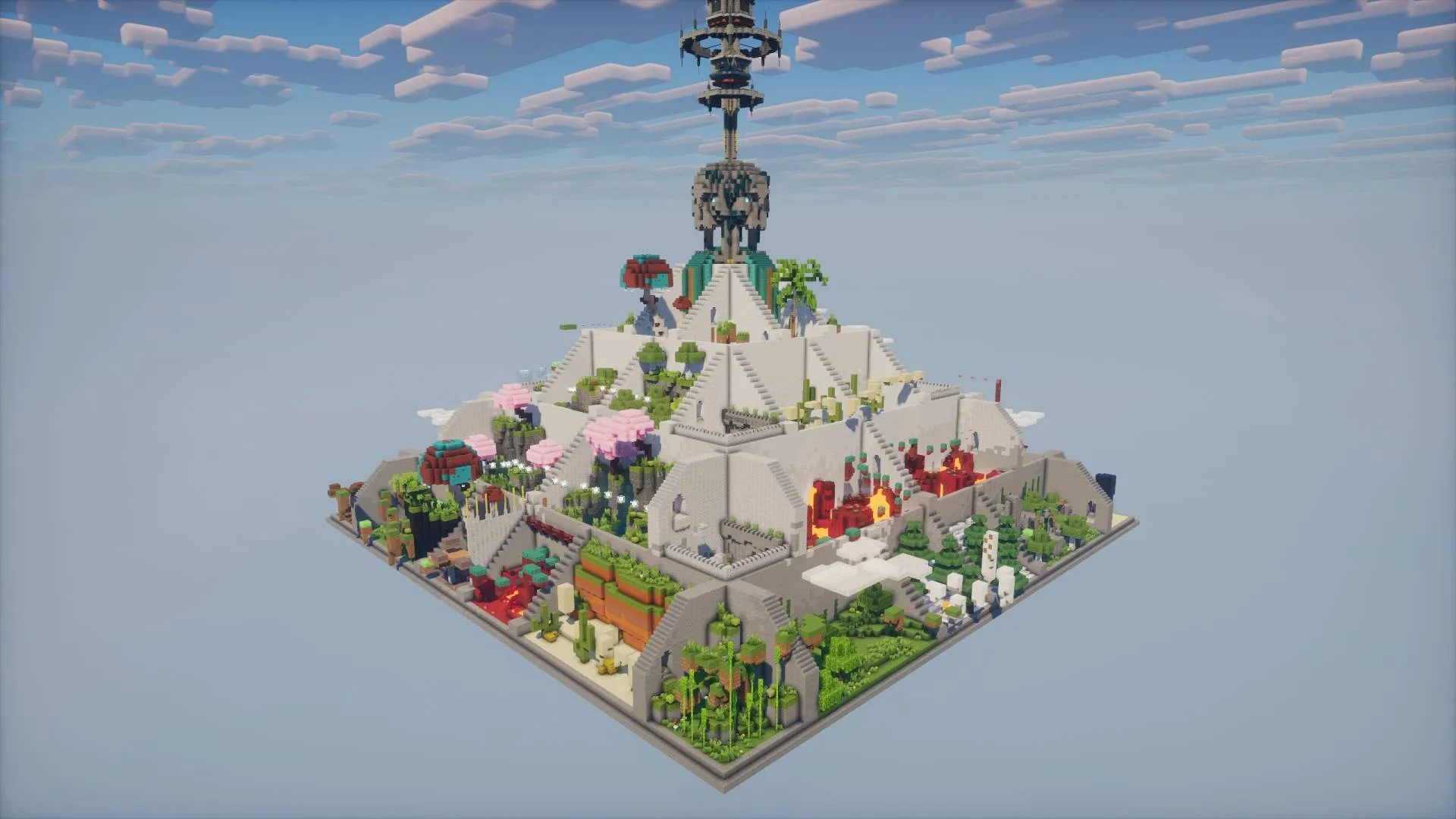 Pyramid Parkour, Карты, Minecraft