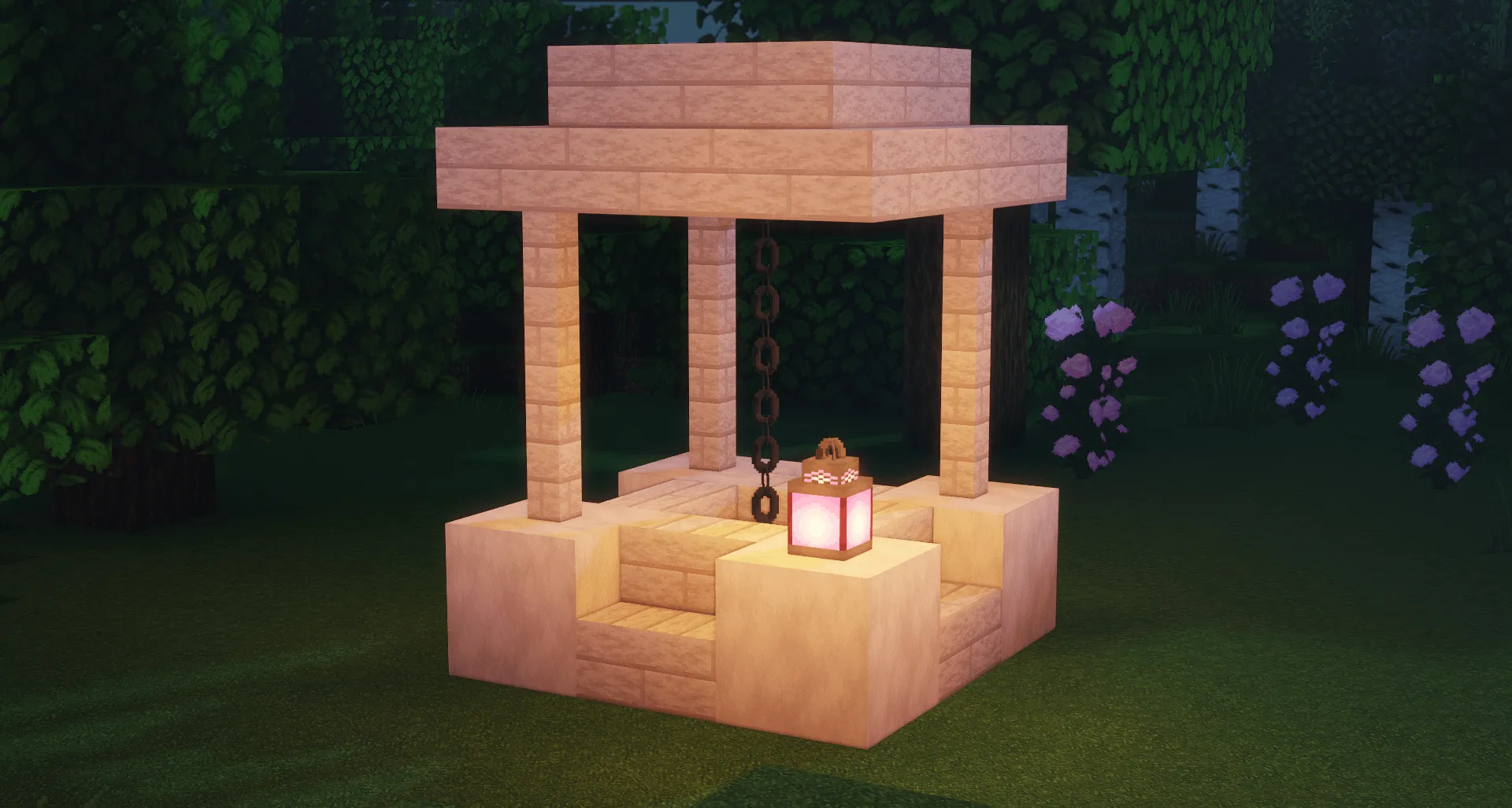 Purple Lanterns — скриншот 1 (Текстуры, Minecraft)