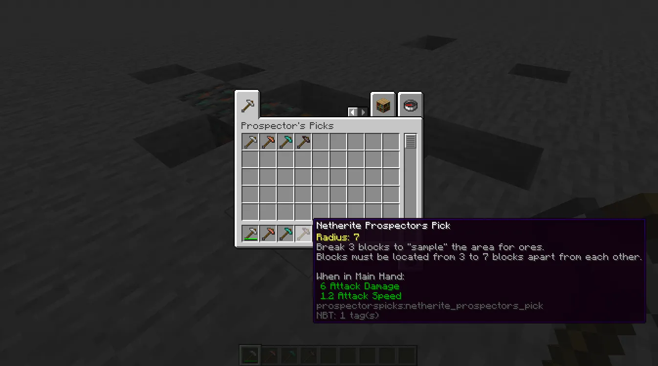 Prospector's Picks — скриншот 1 (Моды, Minecraft)