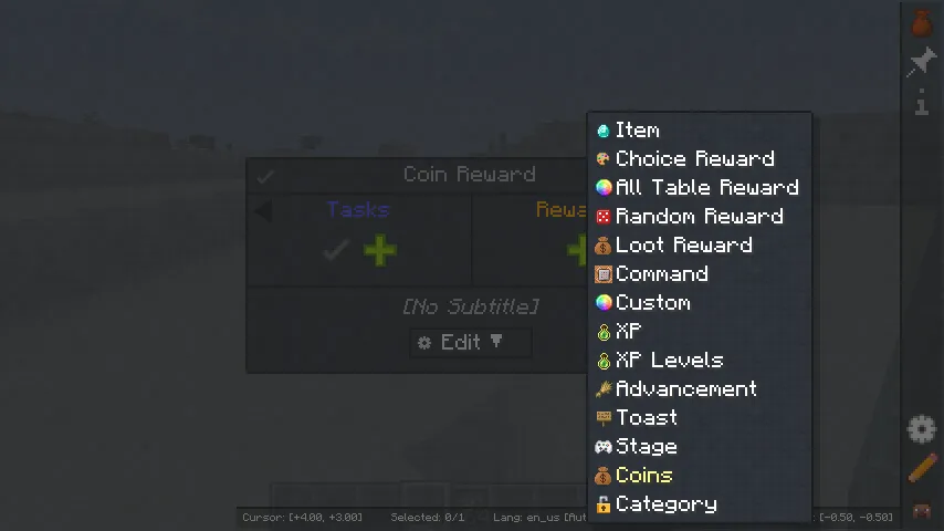 Quest Shop, Моды, Minecraft