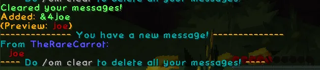 OfflineMessenger — скриншот 1 (Плагины, Minecraft)