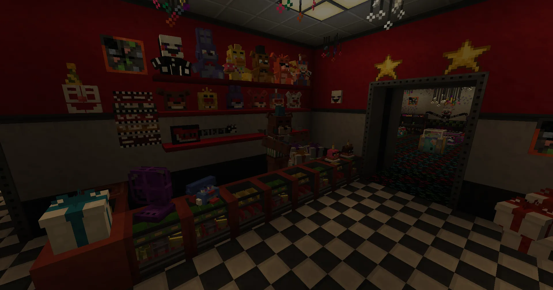 Fazbear's Pizza World! — скриншот 4 (Карты, Minecraft)