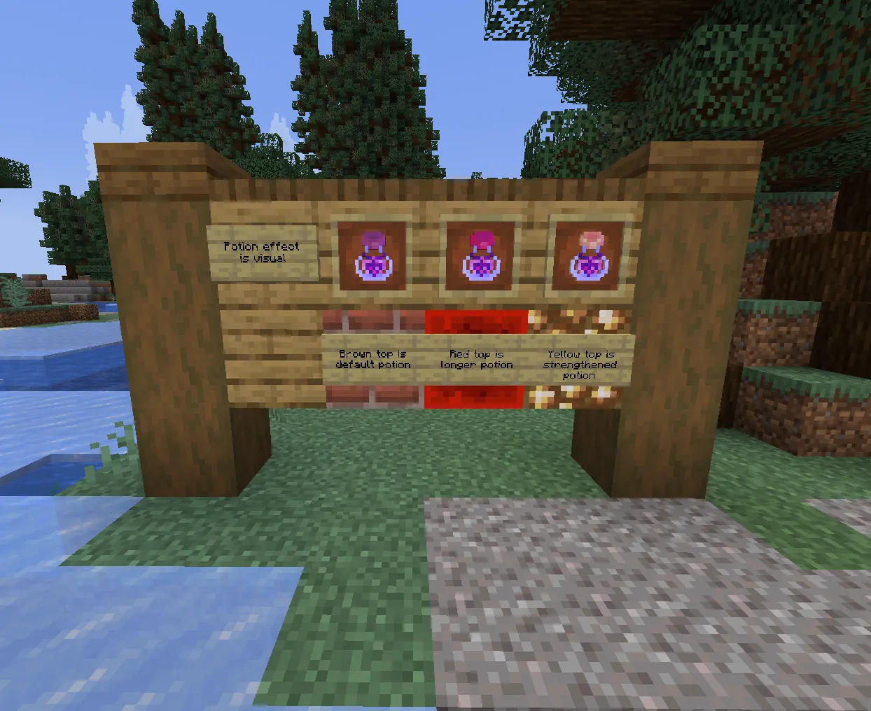 S33R Visual Potions, Текстуры, Minecraft