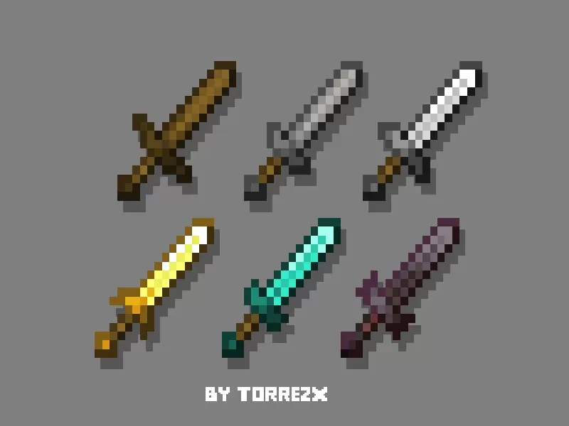 Torrezx-Different swords — скриншот 1 (Текстуры, Minecraft)
