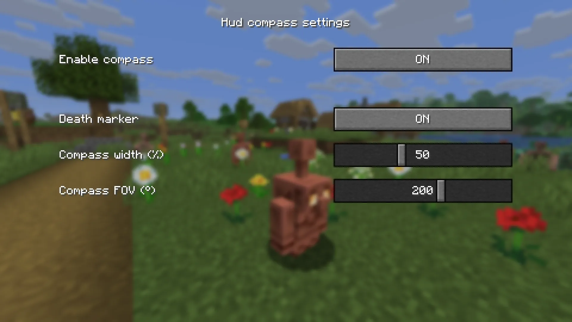 Simple HUD Compass — скриншот 2 (Моды, Minecraft)