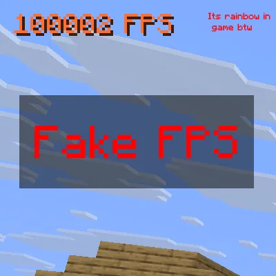 Fake Fps Counter — скриншот 1 (Моды, Minecraft)