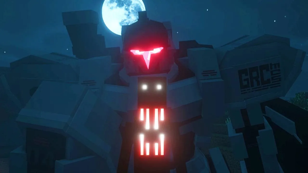 Gundam Mech vs Horror & Boss Mods — скриншот 1 (Модпаки, Minecraft)