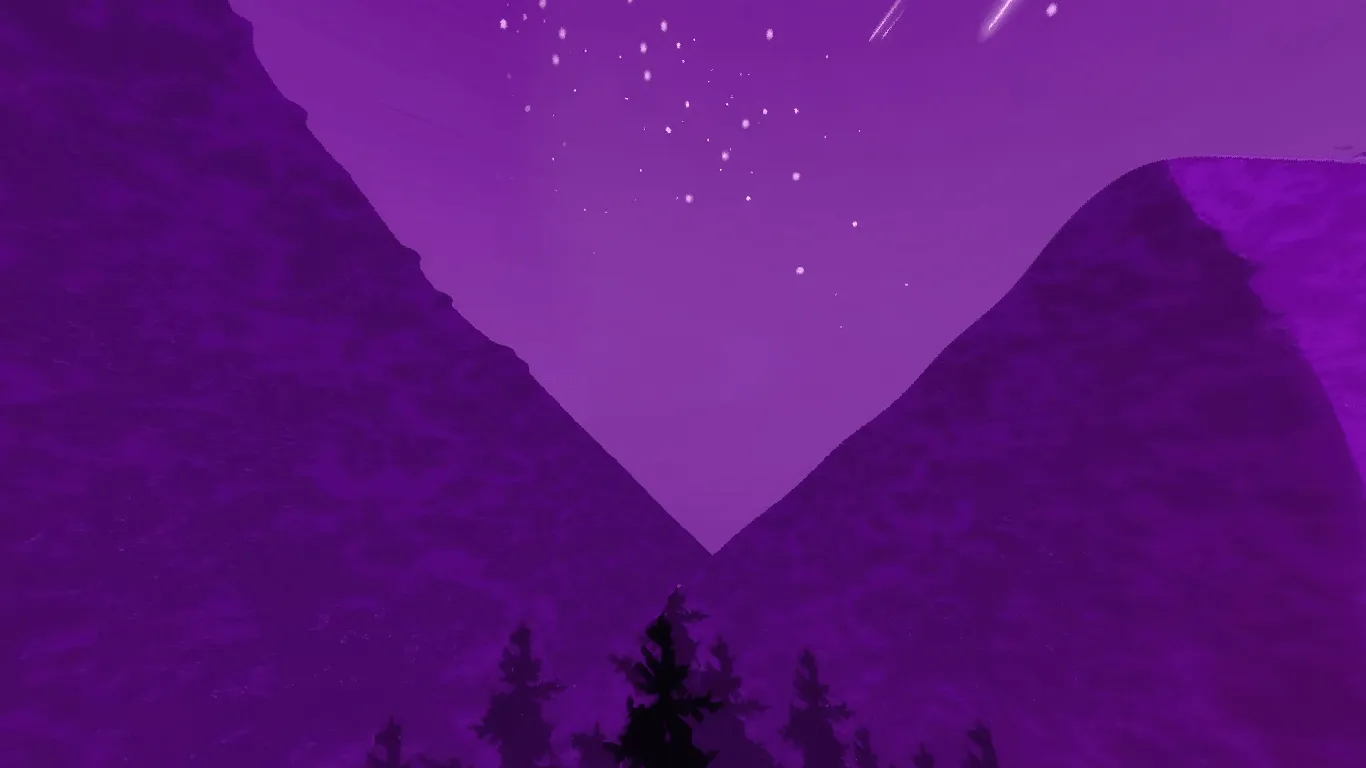 sky sunset mountain forest, Текстуры, Minecraft