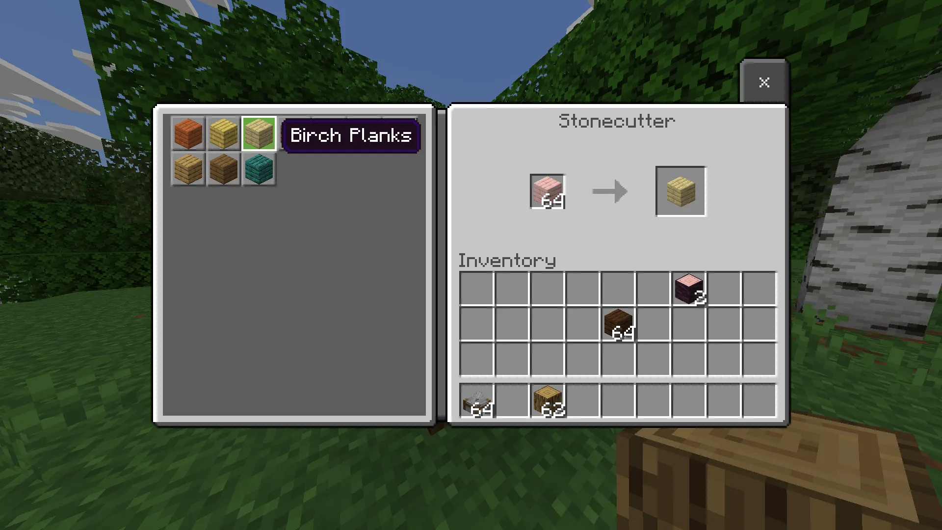 WoodChanger, Аддоны, Minecraft