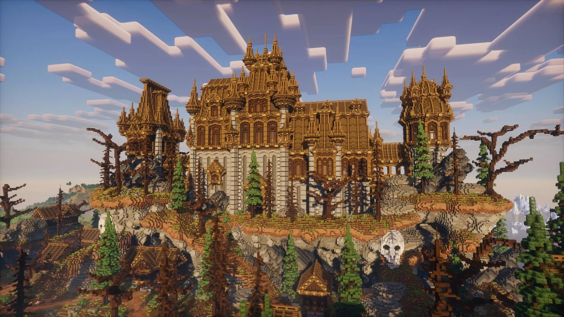 Haunted Castle - Survival Spawn — скриншот 1 (Карты, Minecraft)
