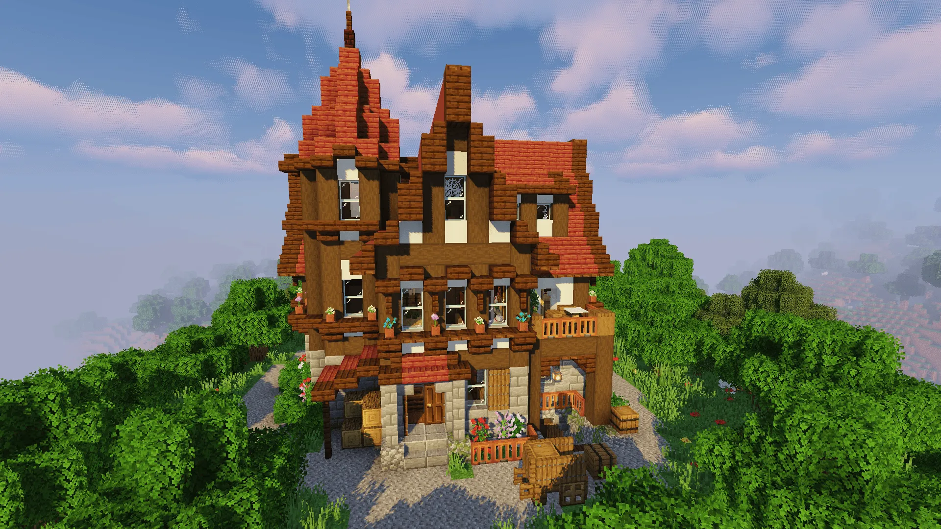 Germanic Style House (Default), Карты, Minecraft