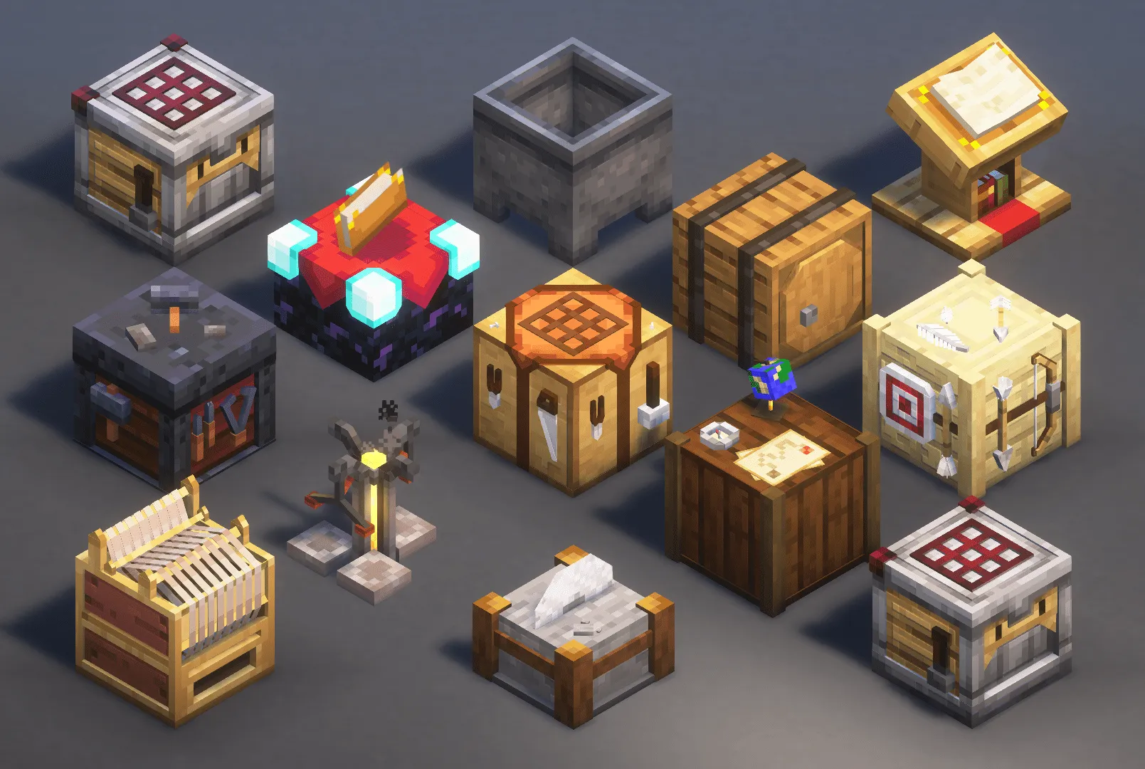 Actually 3D Workbenches, Текстуры, Minecraft