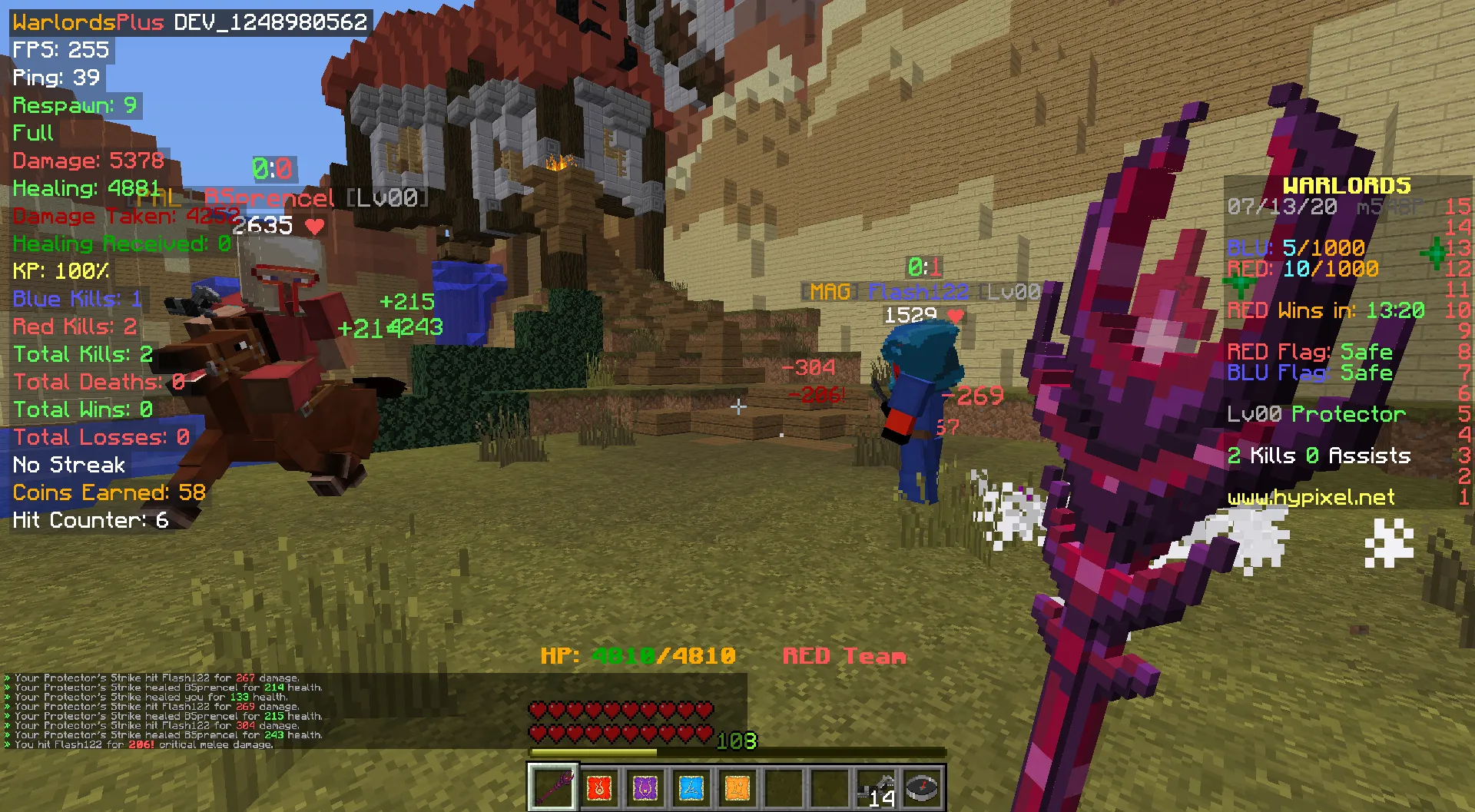 WarlordsPlus — скриншот 3 (Моды, Minecraft)
