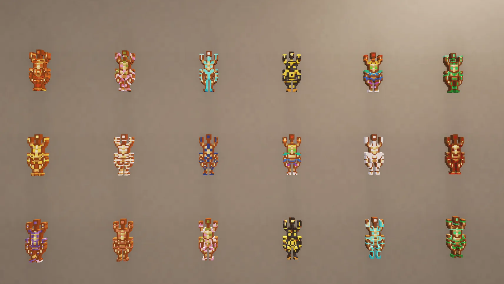 Glowing Trim Totem, Текстуры, Minecraft