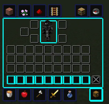 Only cyan gui, Текстуры, Minecraft