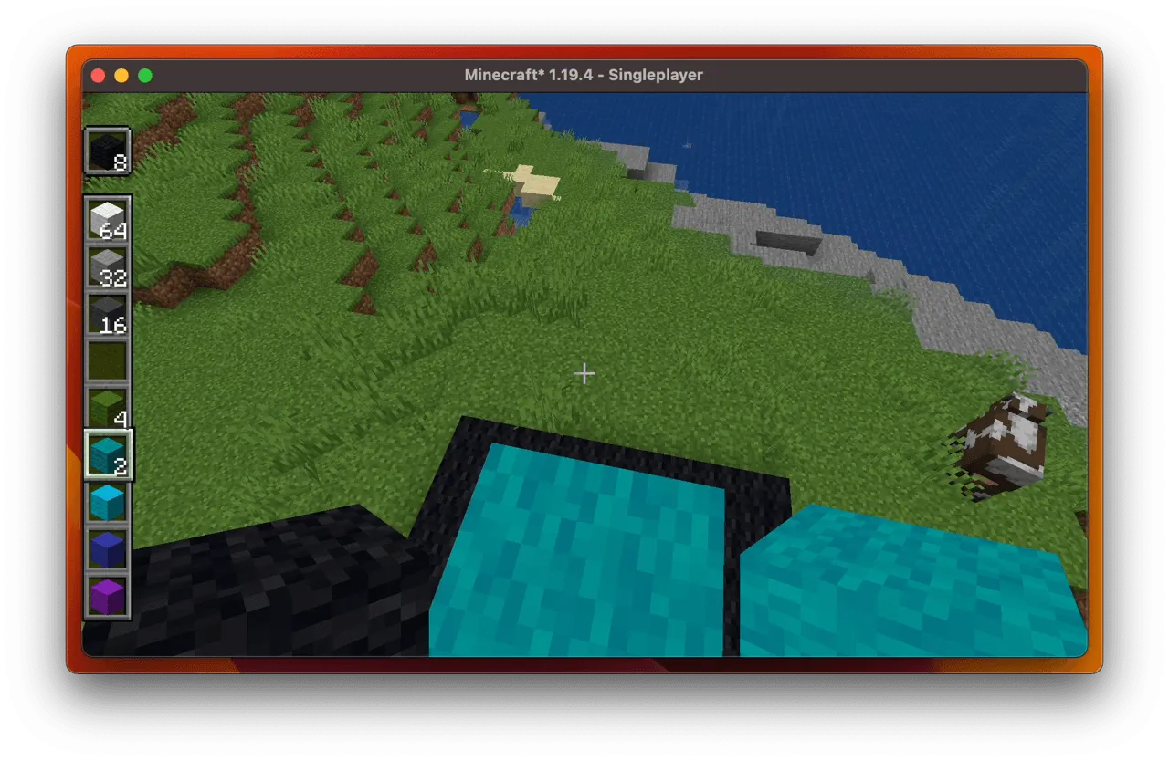 Verticality & Hotbar! — скриншот 1 (Моды, Minecraft)