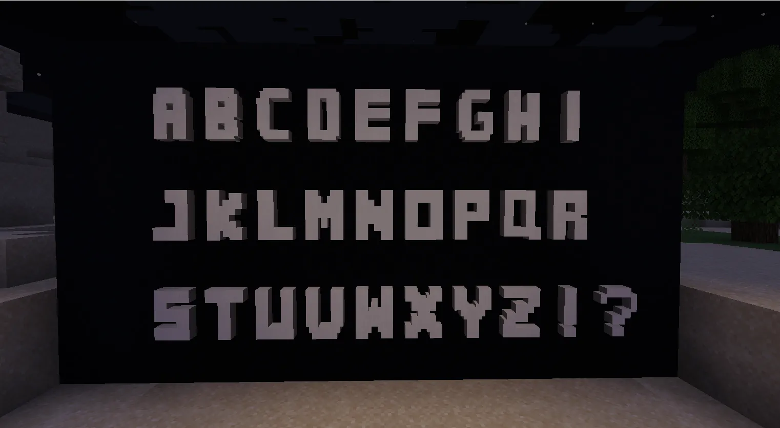 Chokbok's alphabet lights and stuff, Моды, Minecraft