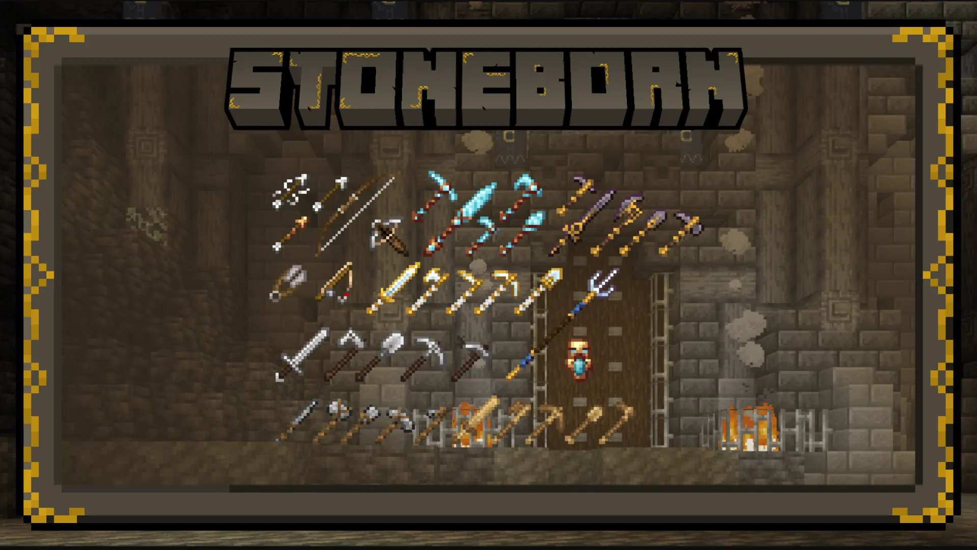 STONEBORN - Dwarven-Fantasy Inspired Gear Overhaul, Текстуры, Minecraft