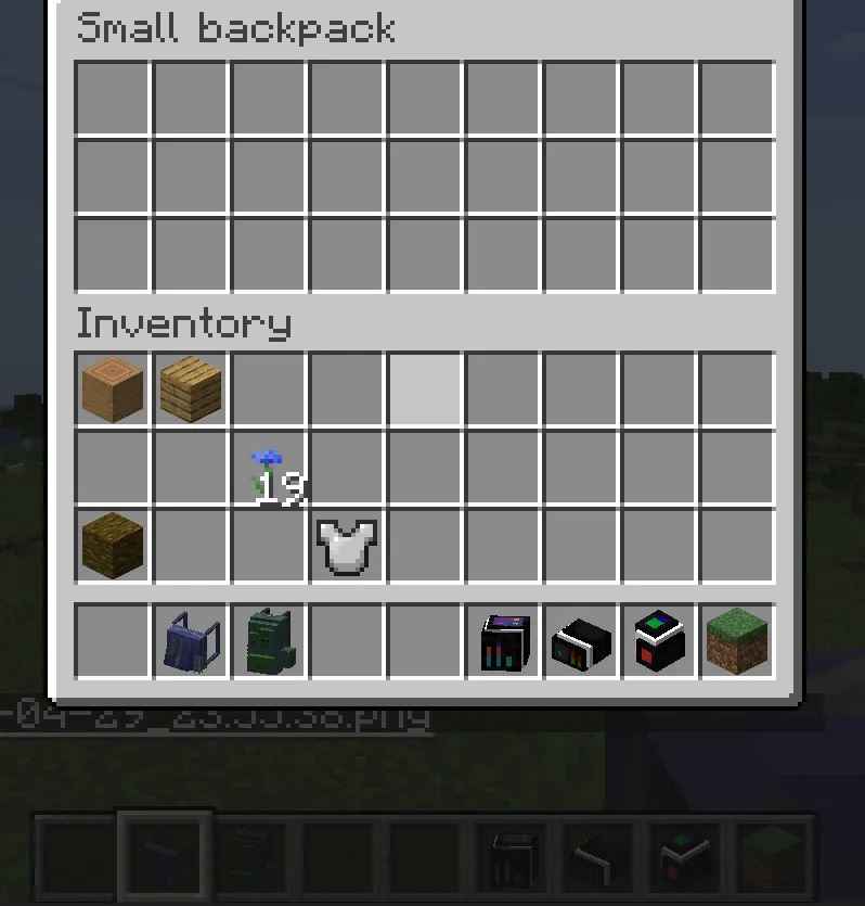 Everything bag, Моды, Minecraft