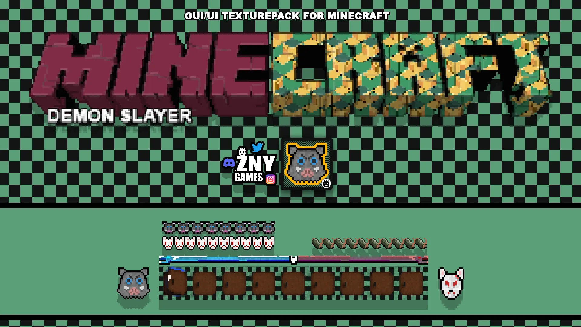 DEMON SLAYER UI — скриншот 6 (Текстуры, Minecraft)