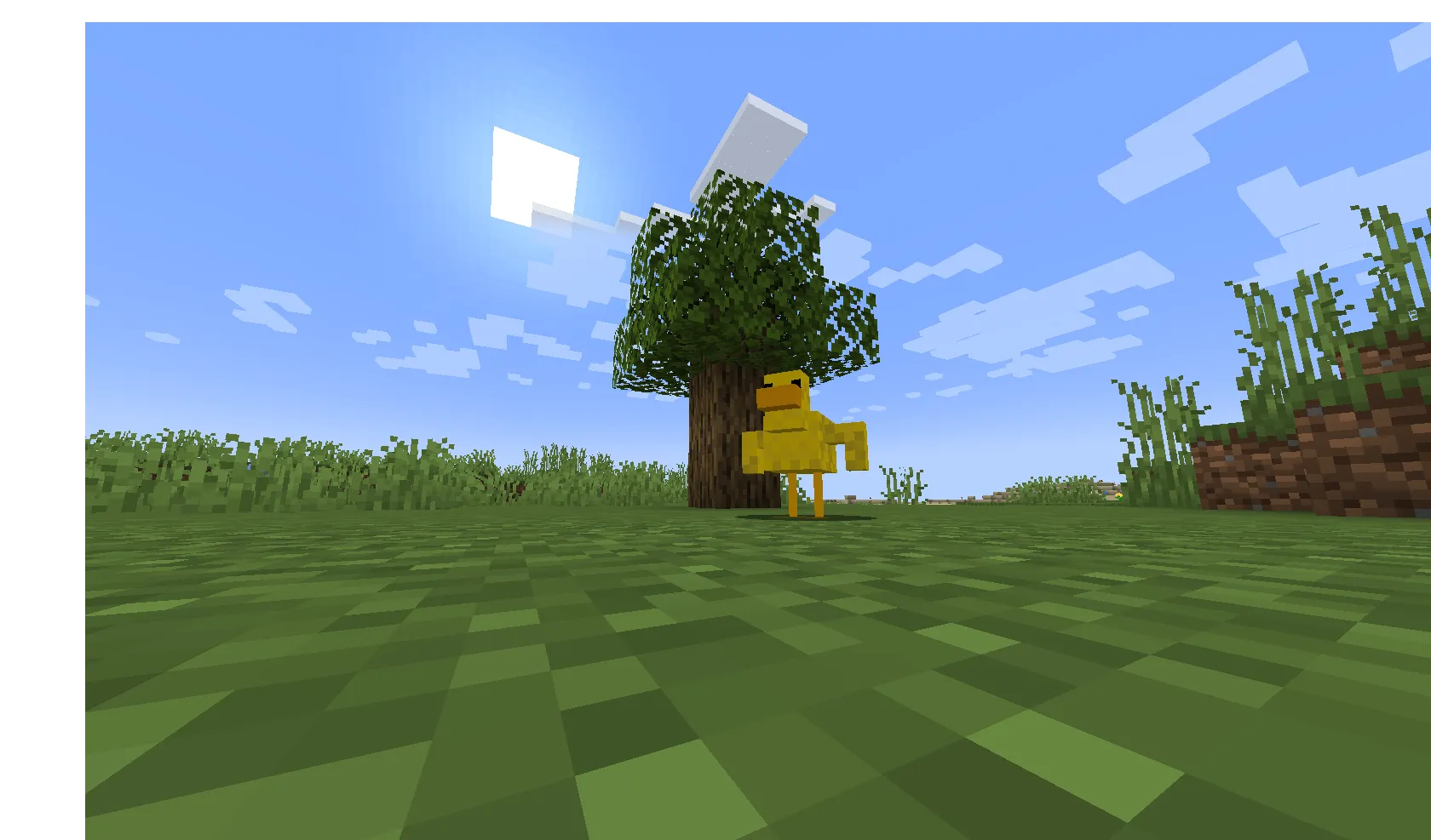 Yellow Chicken and hammer — скриншот 1 (Моды, Minecraft)
