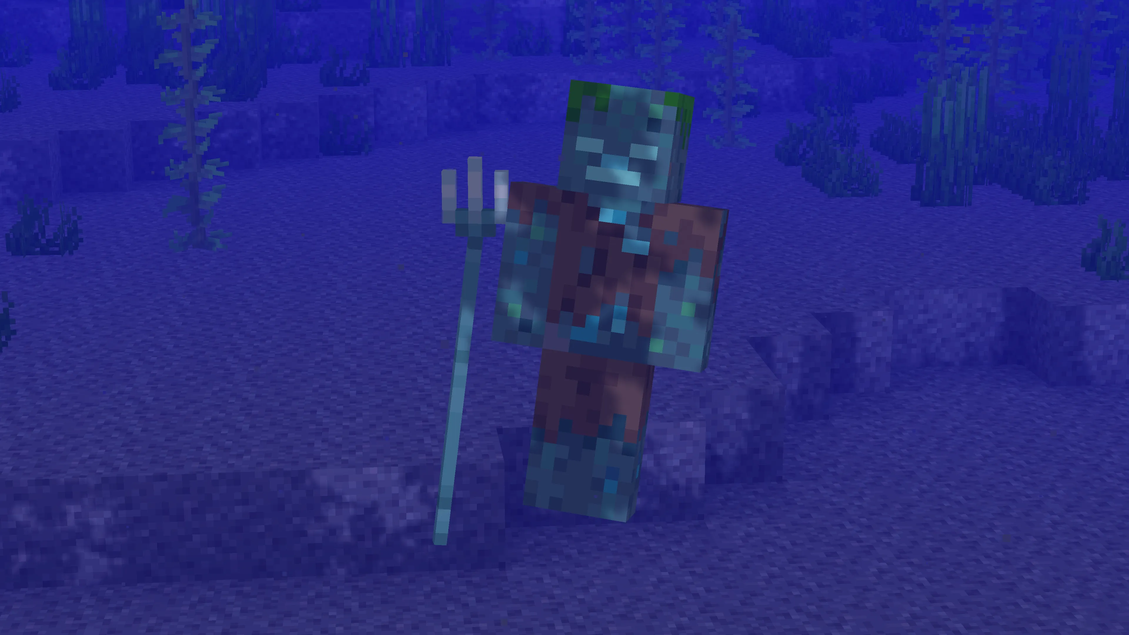Trident with a Drowned — скриншот 2 (Текстуры, Minecraft)