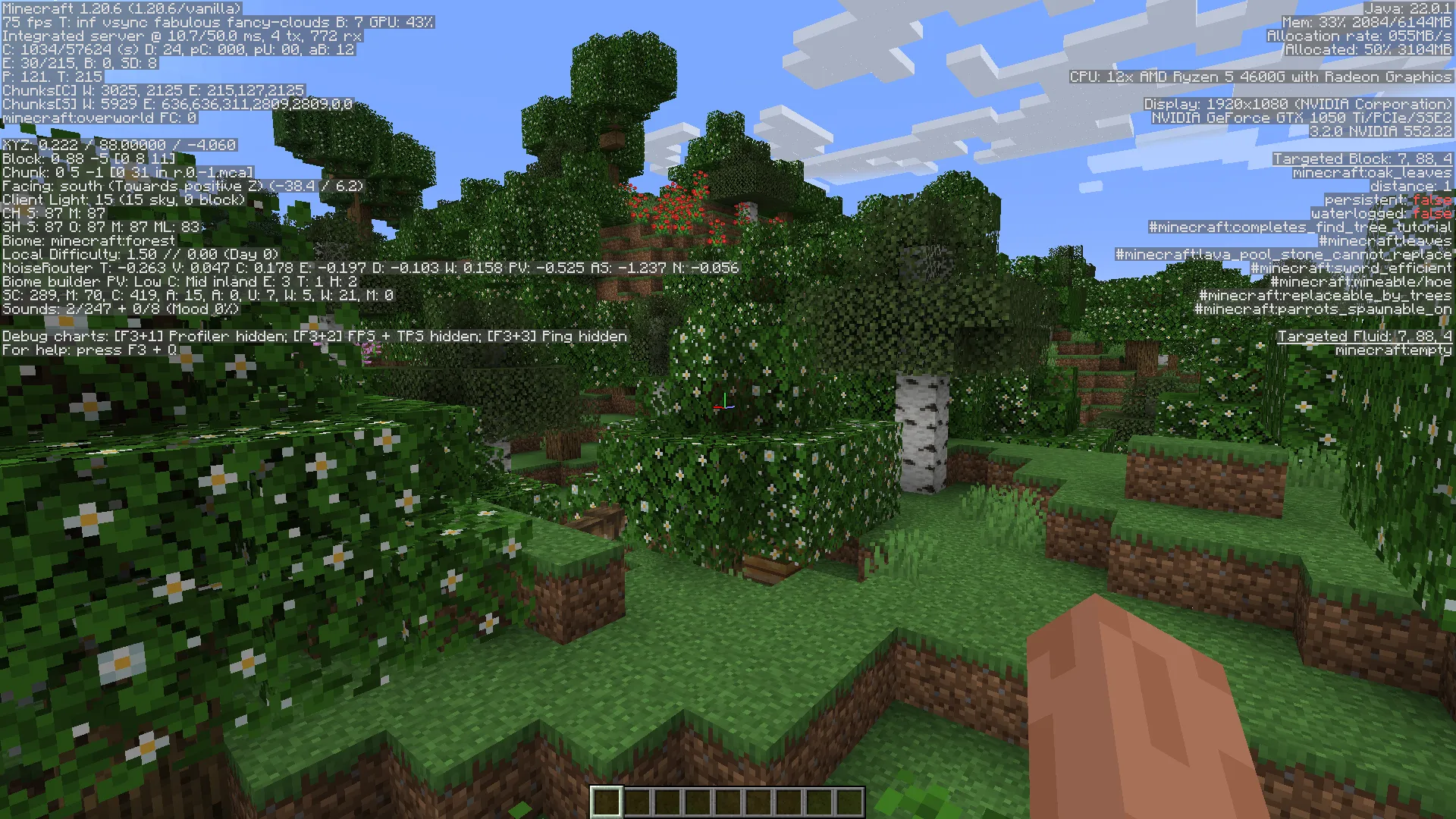 Flowered Oak Leaves + — скриншот 1 (Текстуры, Minecraft)