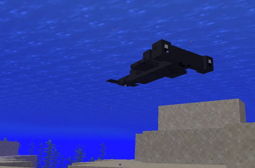 types of sharks, Моды, Minecraft