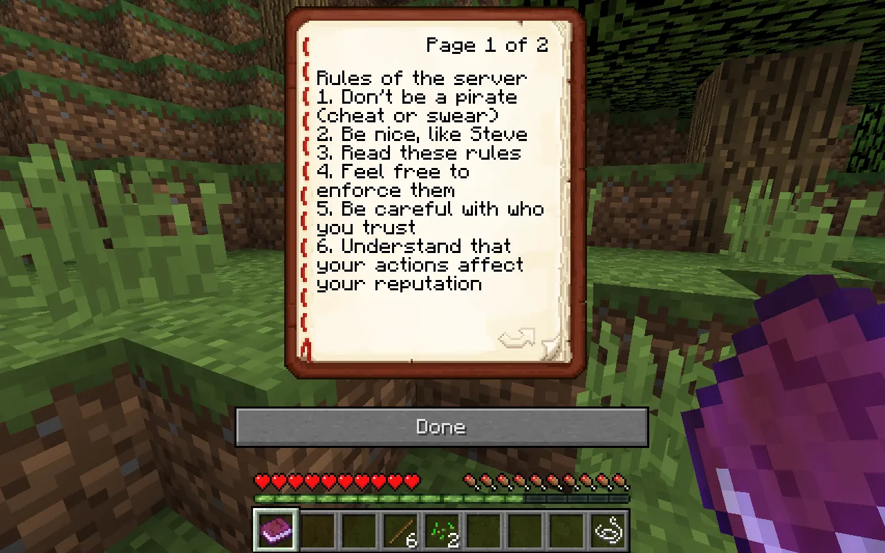 Craft The Rules — скриншот 1 (Плагины, Minecraft)