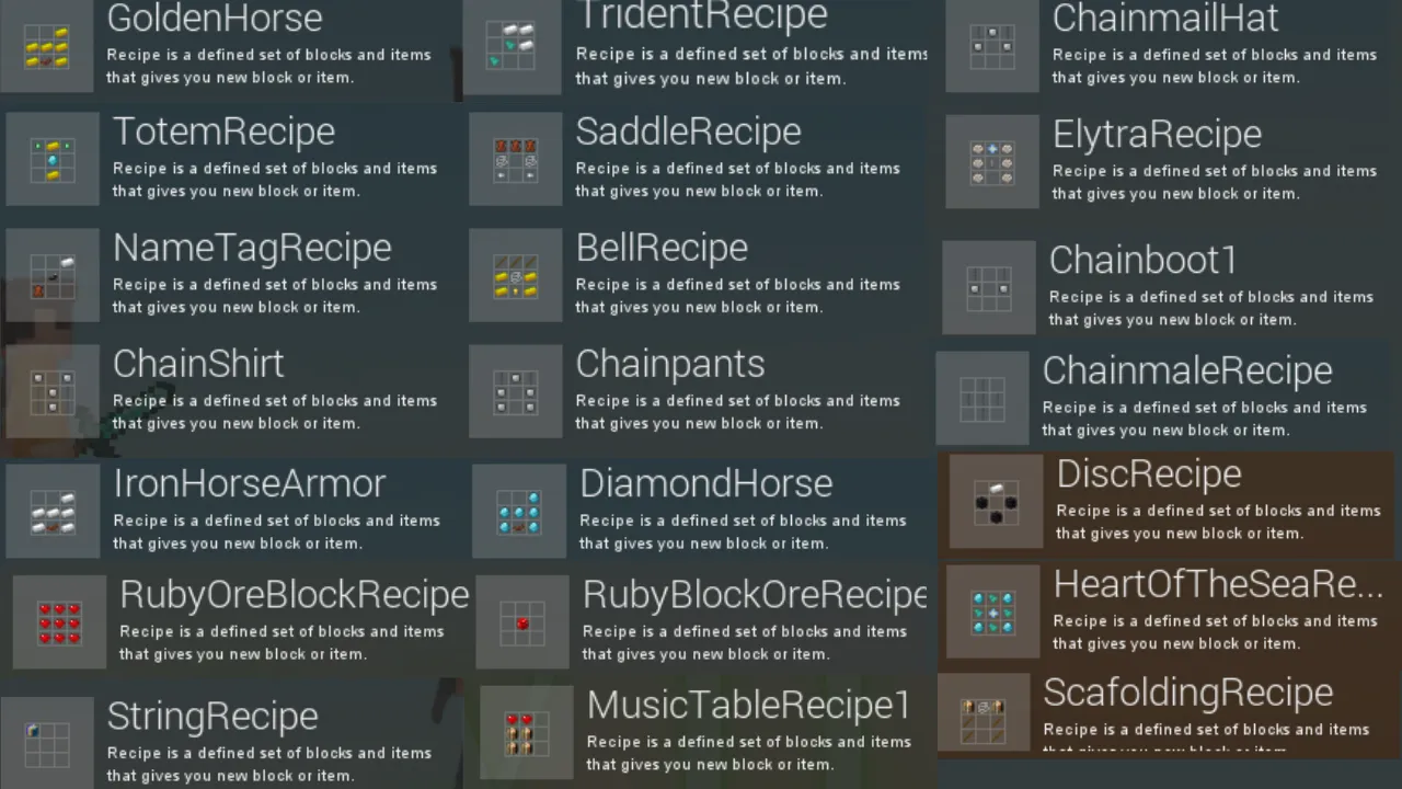 Essential Addons, Моды, Minecraft