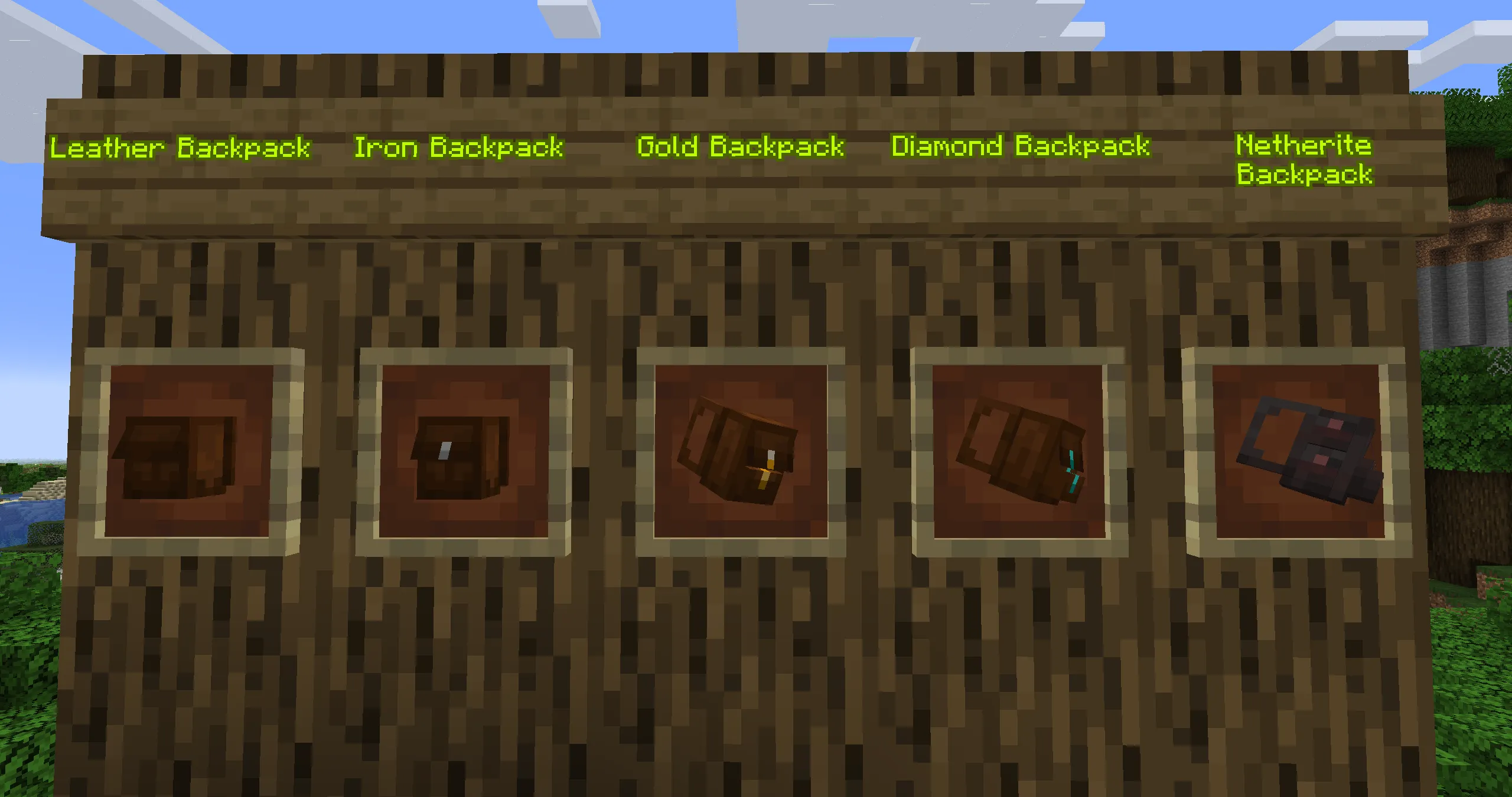 Clean Simple Backpacks — скриншот 5 (Моды, Minecraft)