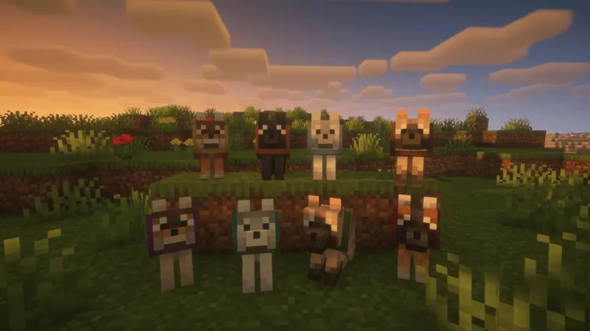 Armored Paws Backport (Wolf Armor) — скриншот 3 (Моды, Minecraft)