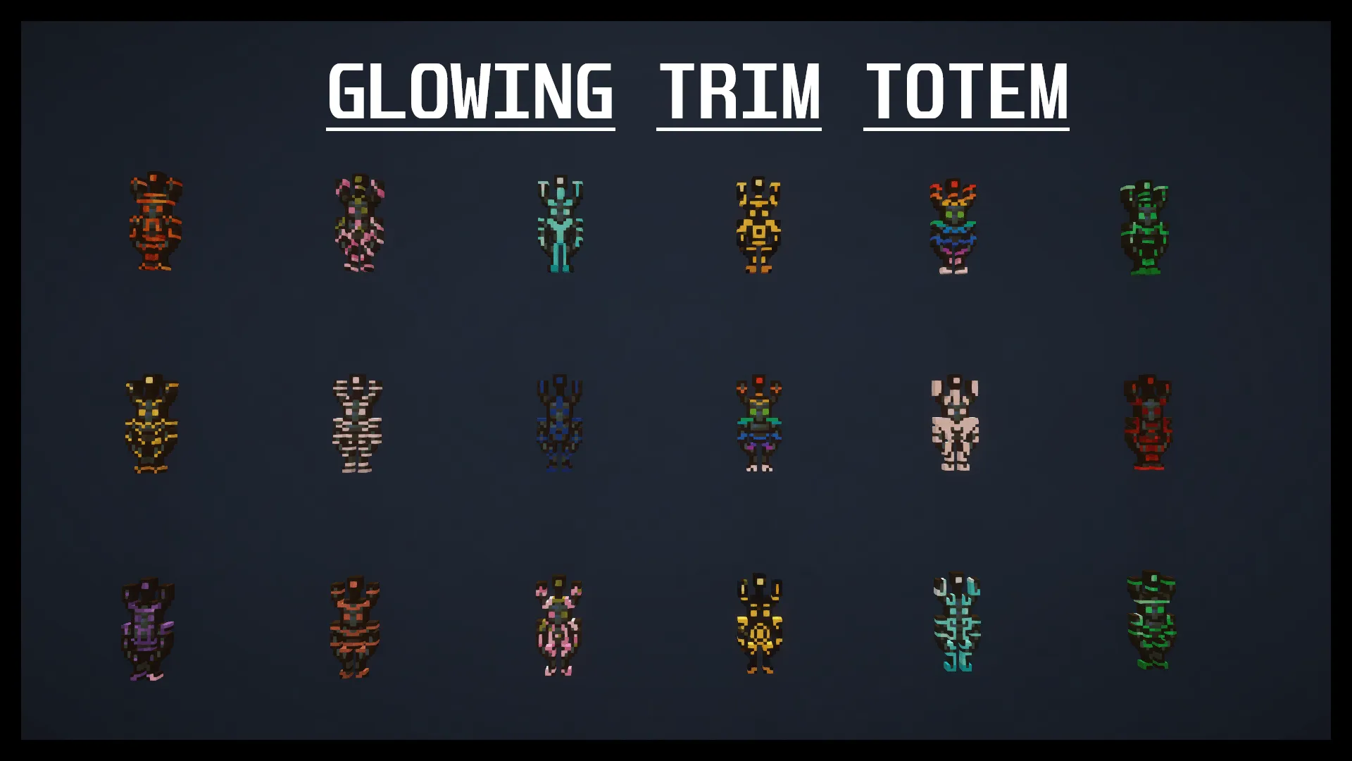 Glowing Trim Totem, Текстуры, Minecraft