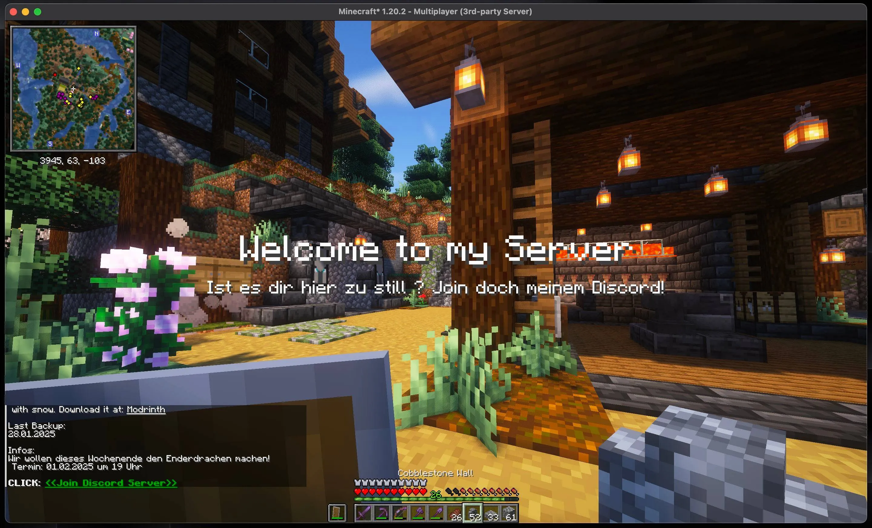 EJT - Easy Join Title, Дата-паки, Minecraft