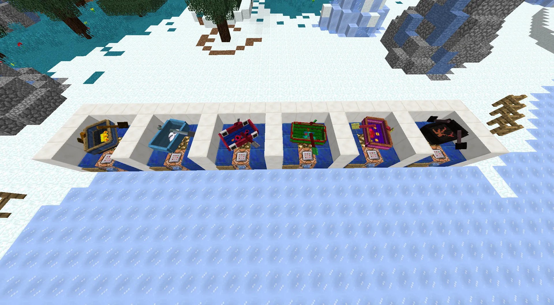 Ice Boat Madness, Карты, Minecraft