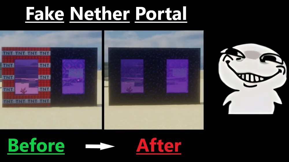 Fake Portal — скриншот 3 (Текстуры, Minecraft)