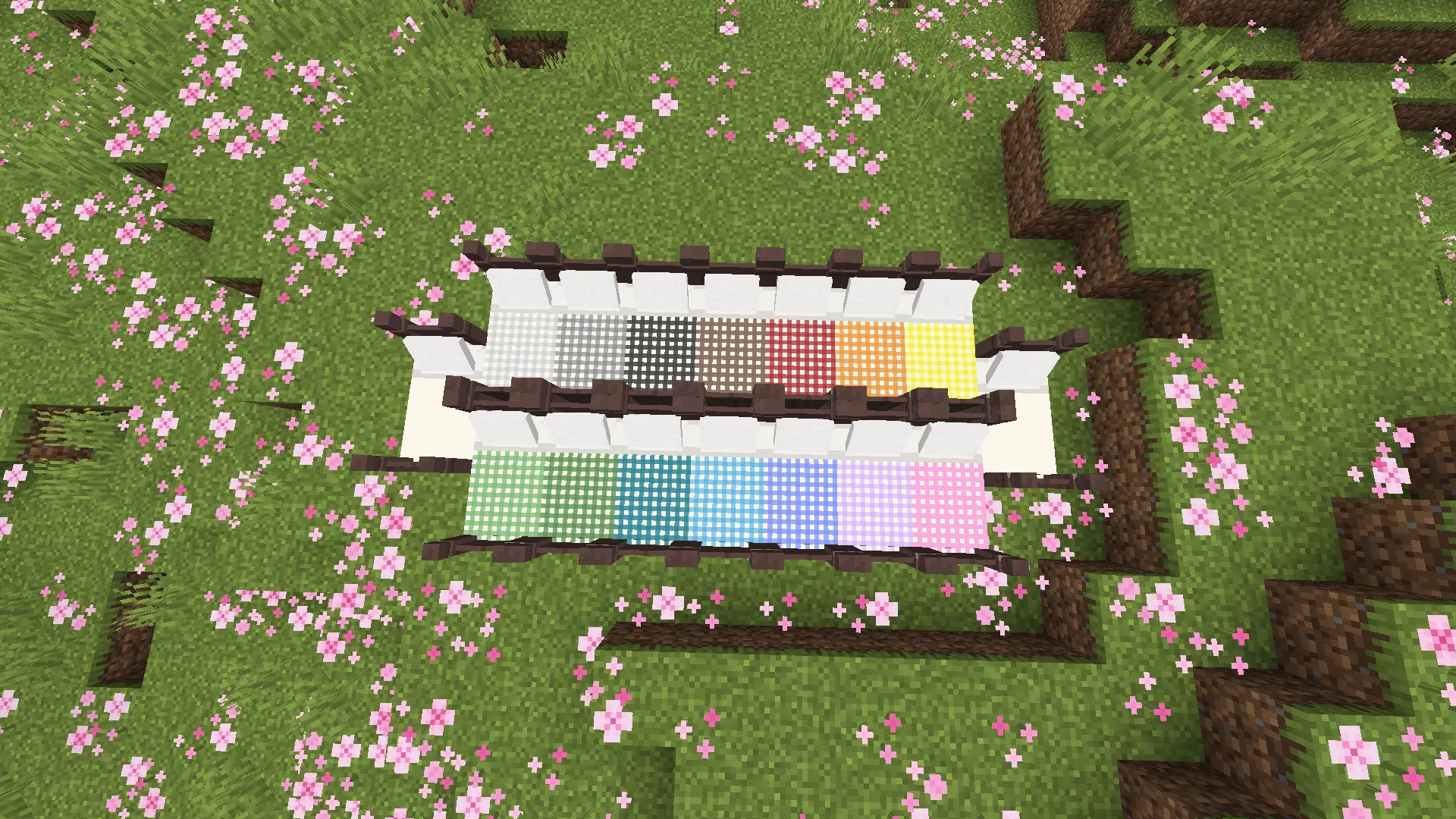 Cute Grid Bed Patterns, Текстуры, Minecraft