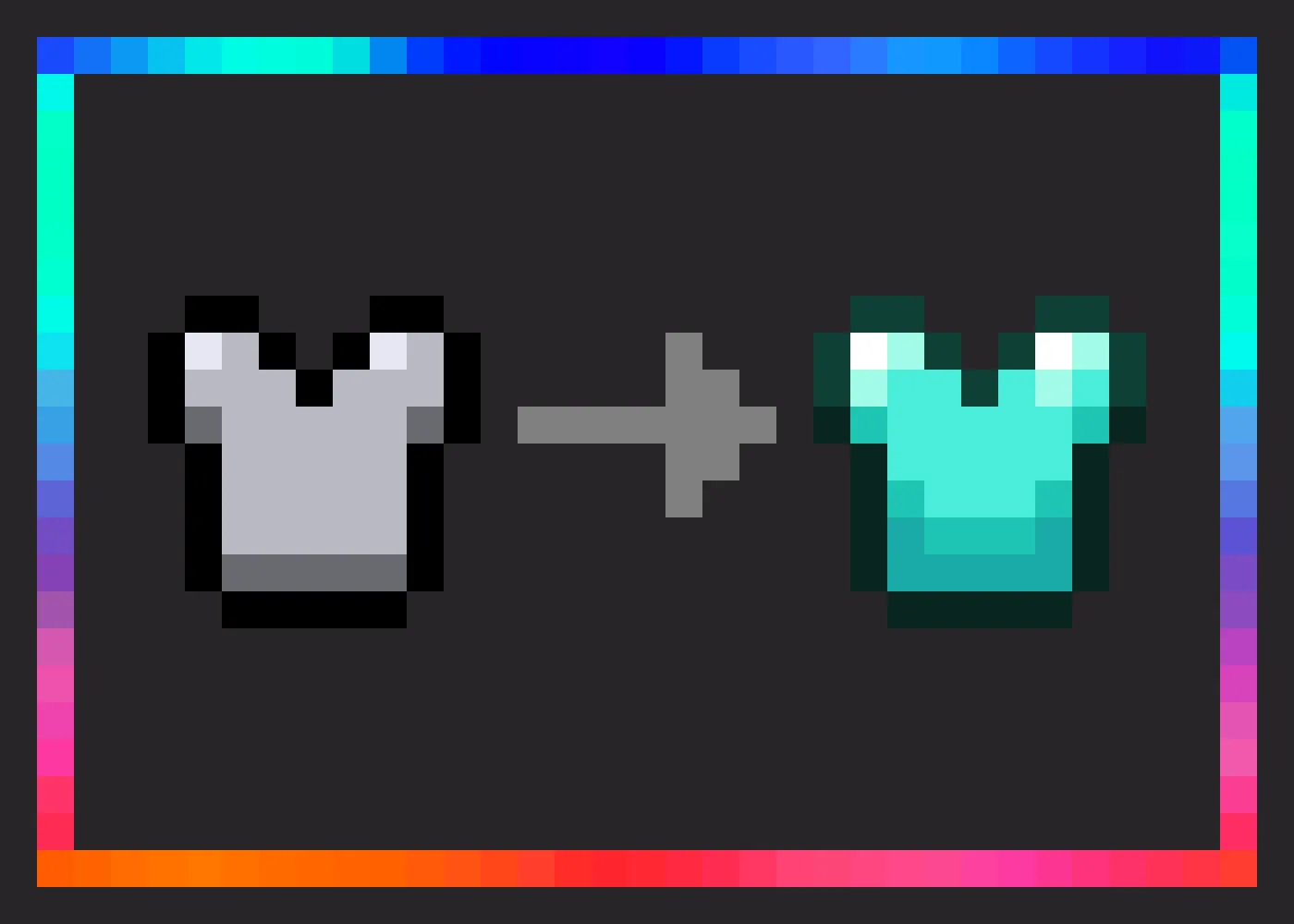 Dev's Better Armor Icons - Diamond Edition — скриншот 2 (Текстуры, Minecraft)