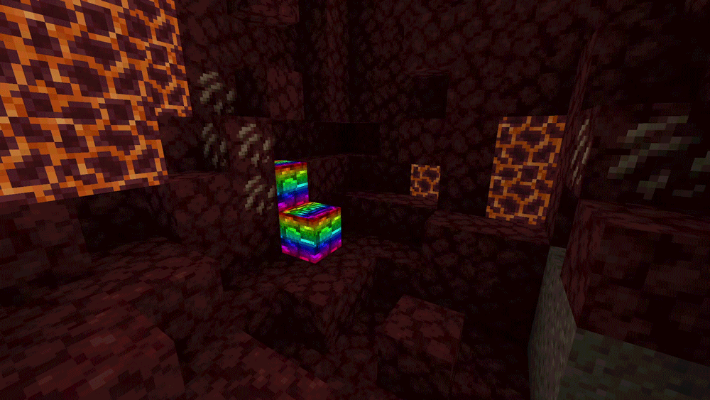 Ancient Debris Rainbow Animation, Текстуры, Minecraft