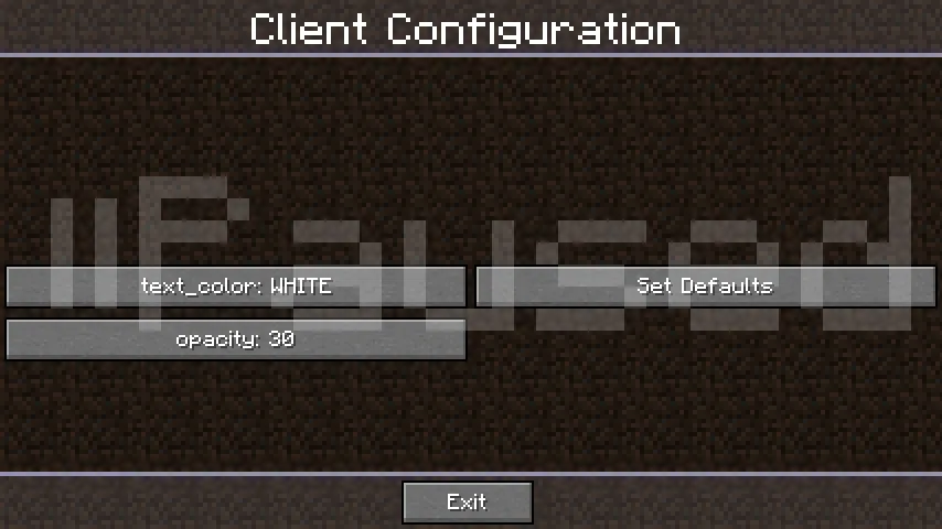 Paused, Моды, Minecraft