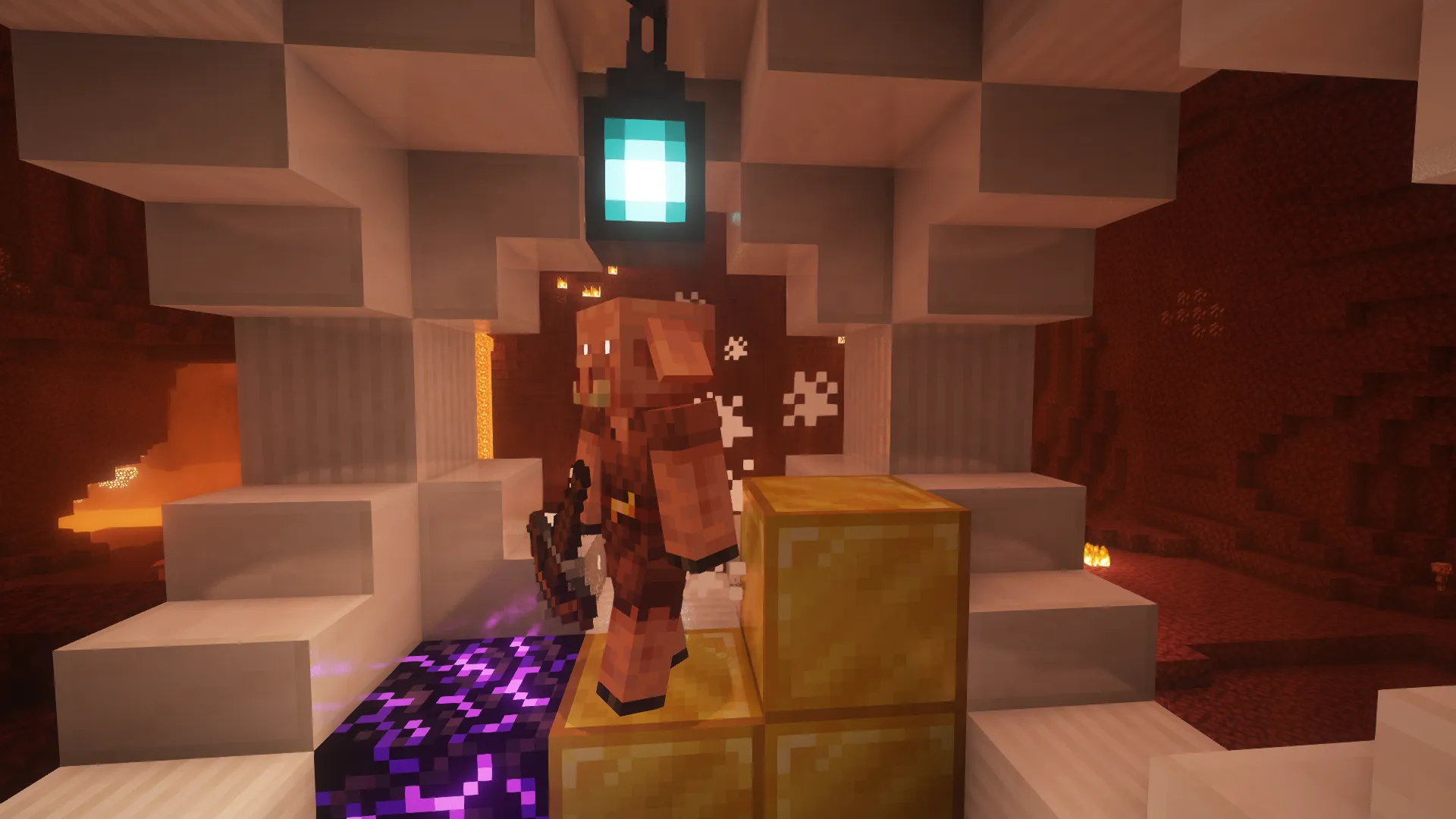 Piglin Quartz Tower — скриншот 1 (Моды, Minecraft)