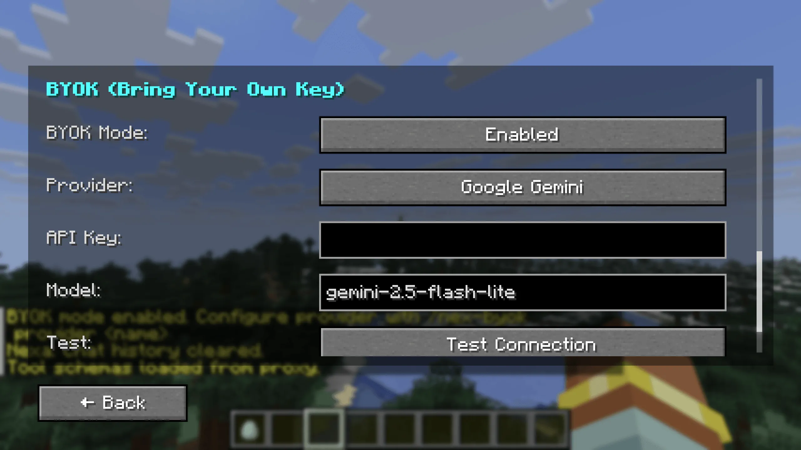 Nexa AI Chat, Моды, Minecraft