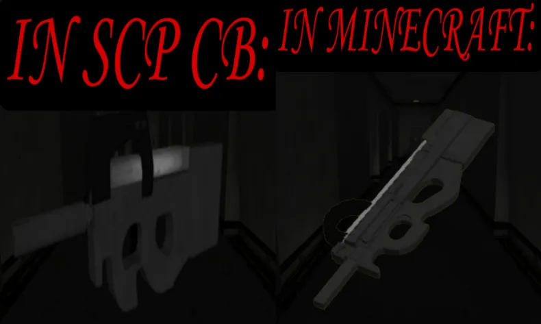 SCP - Containment Breach:WEAPONS — скриншот 2 (Моды, Minecraft)
