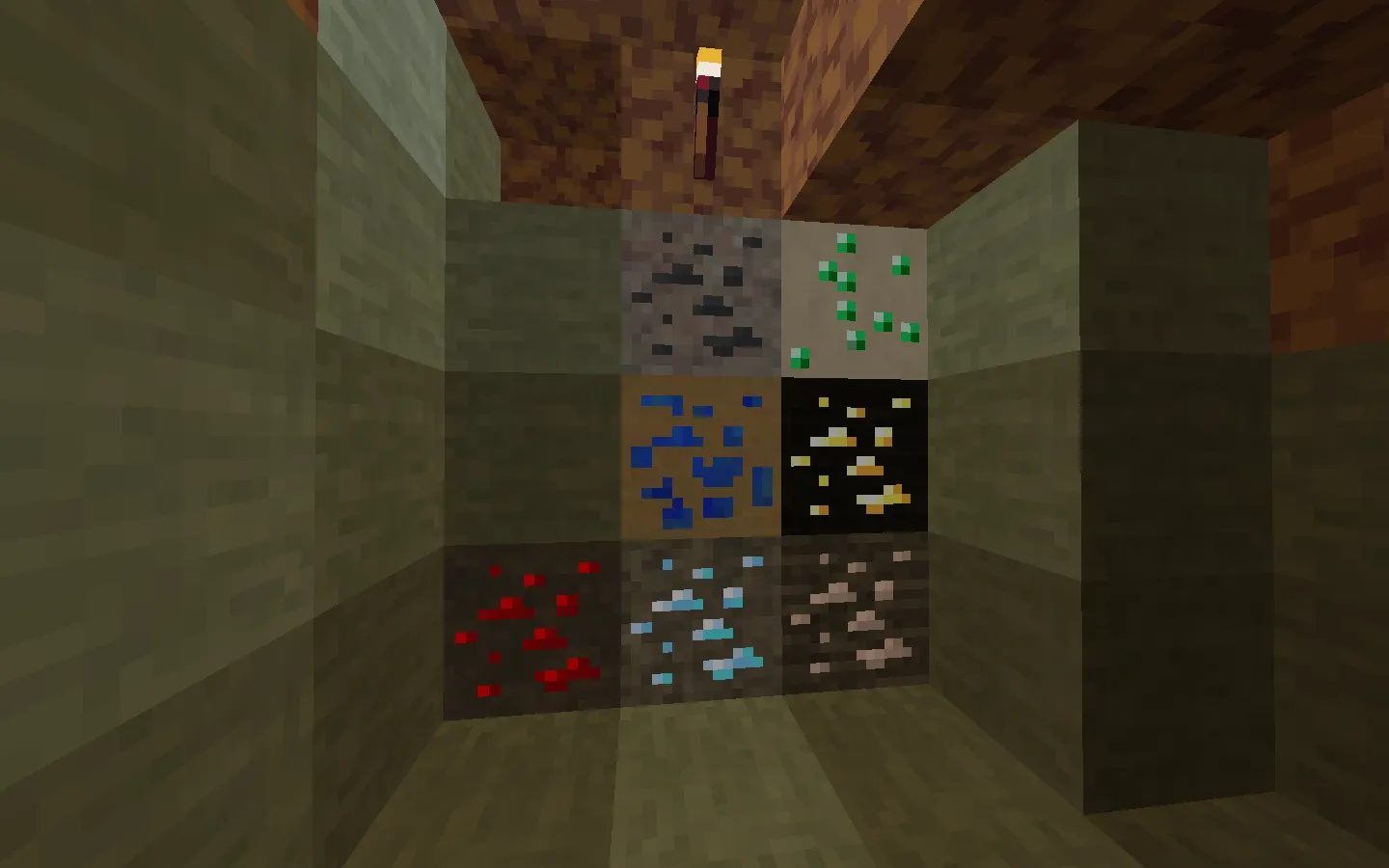 Emissive Underground Biomes — скриншот 1 (Текстуры, Minecraft)