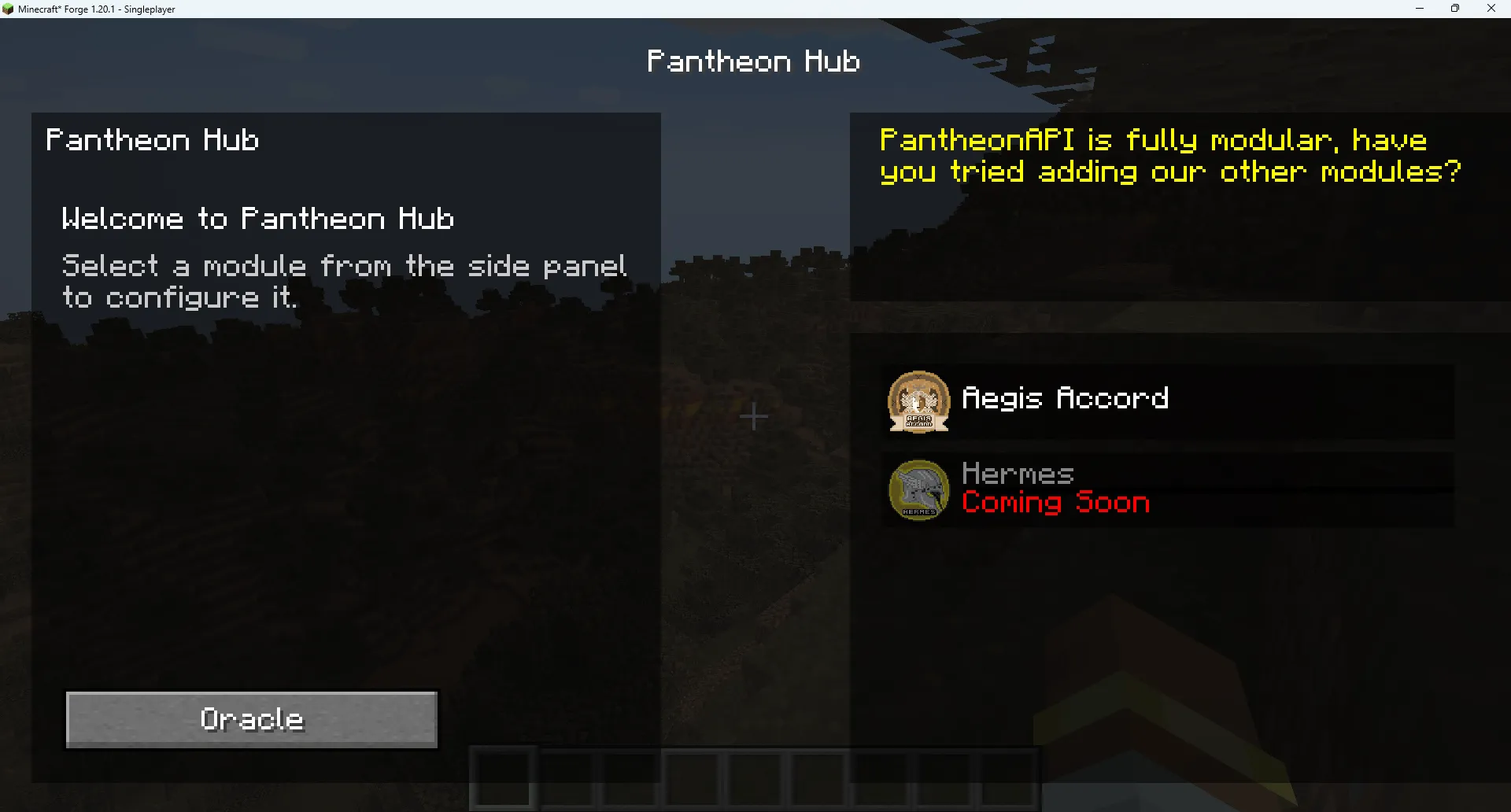 PantheonAPI, Моды, Minecraft