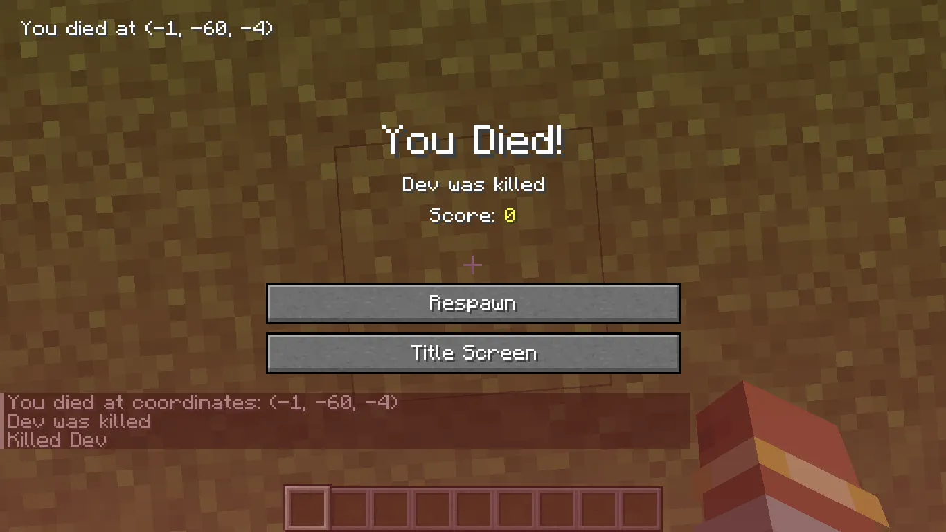 Death Coordinate, Моды, Minecraft