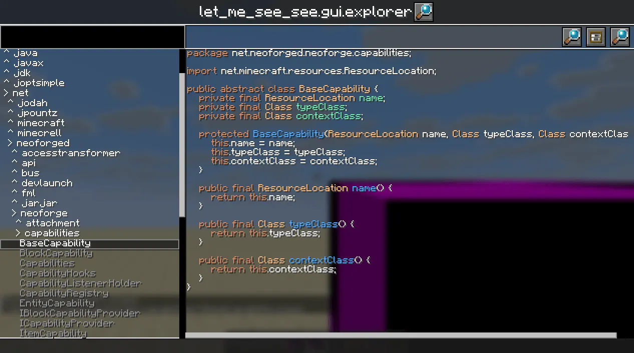 Let Me See See (Your Code) — скриншот 1 (Моды, Minecraft)